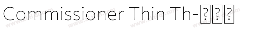Commissioner Thin Th字体转换